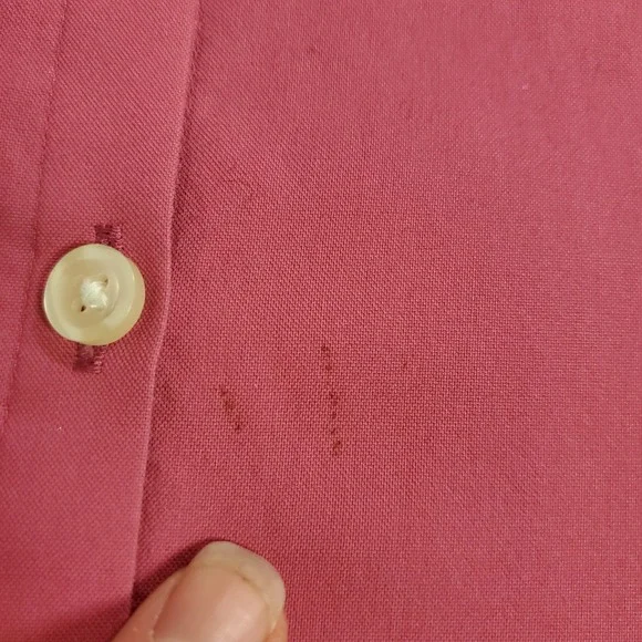 Lands End Womens Long Sleeve‎ No Iron Pinpoint Oxford Button Up Shirt Size 22W - Picture 12 of 14